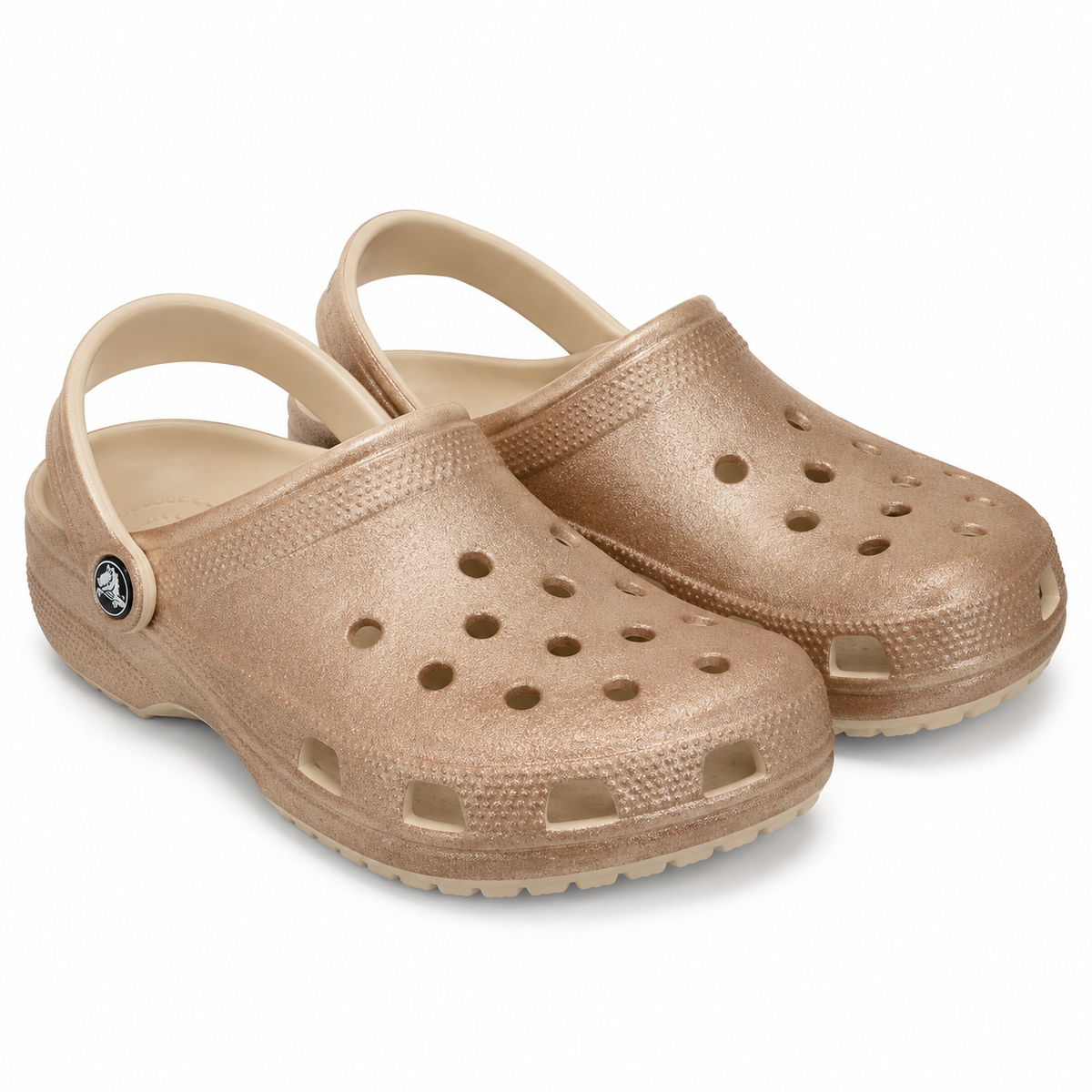 Crocs Classic Platform Glitter Clog W — Shitake