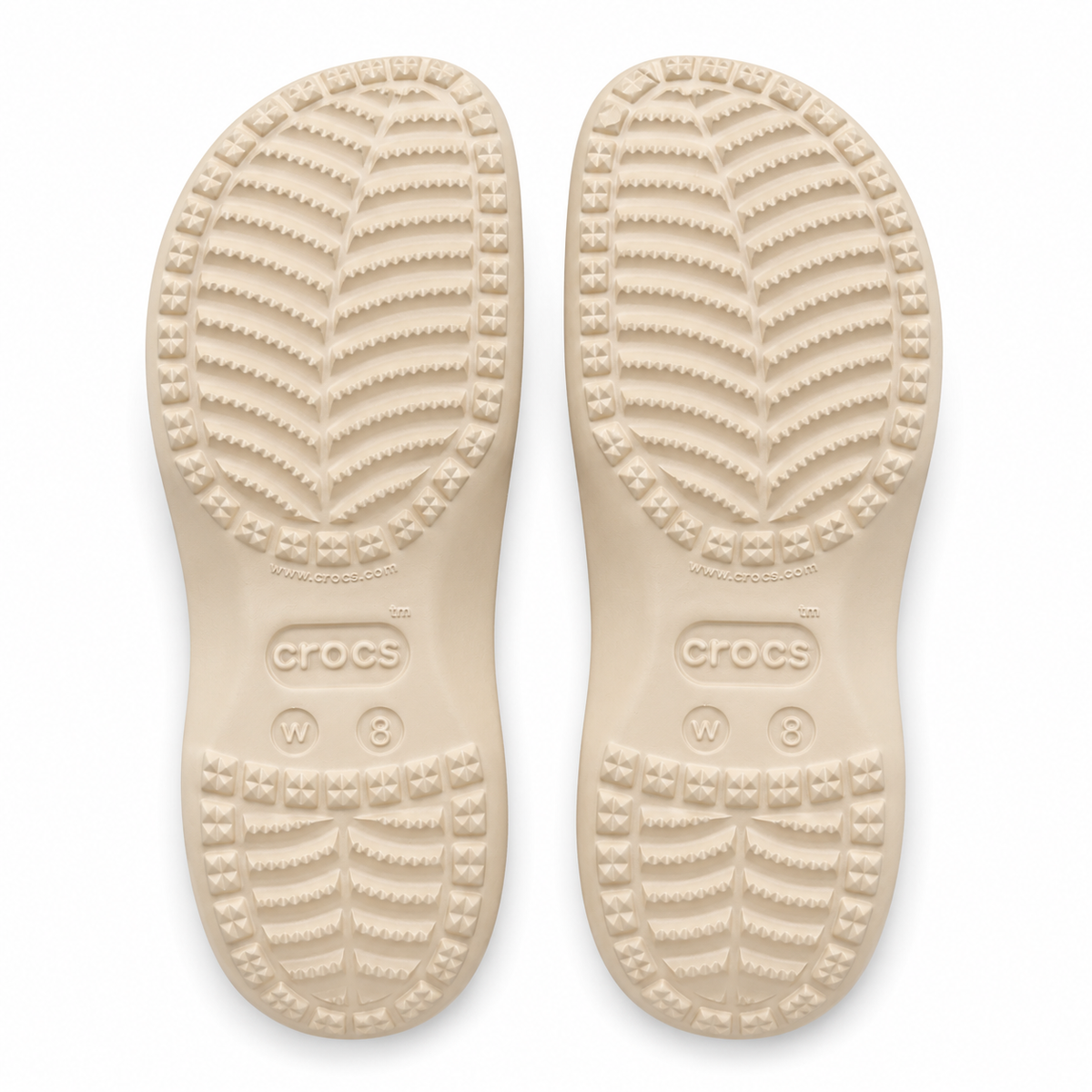 Crocs Classic Platform Glitter Clog W — Shitake