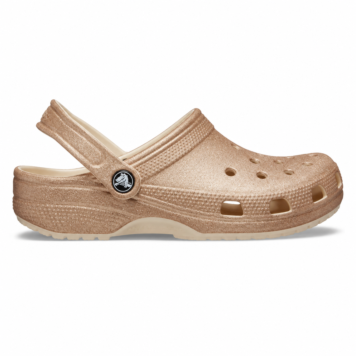 Crocs Classic Platform Glitter Clog W — Shitake