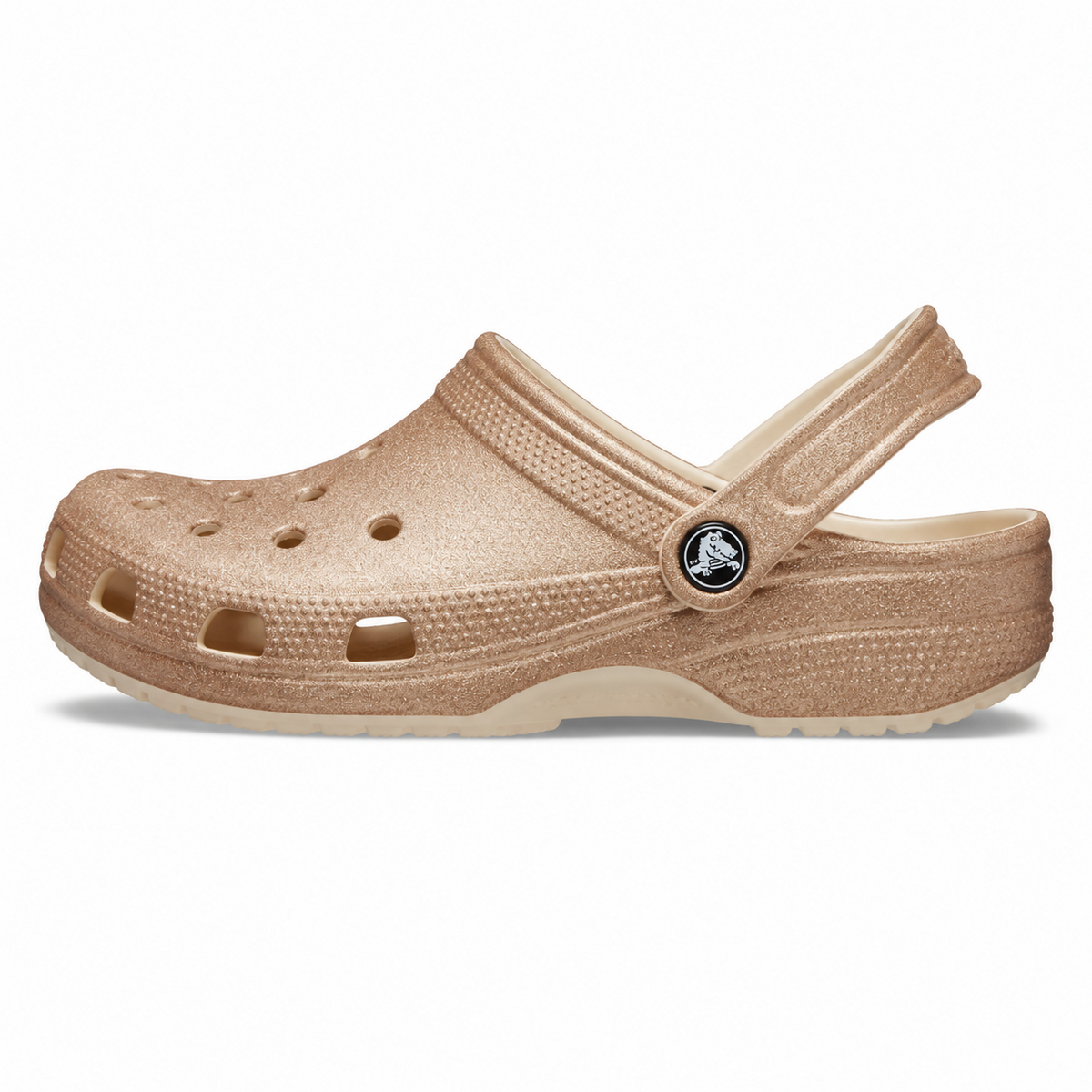 Crocs Classic Platform Glitter Clog W — Shitake